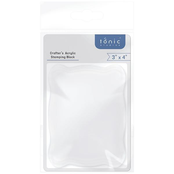 Tonic Studios Acrylic Stamping Block - 3"X4"