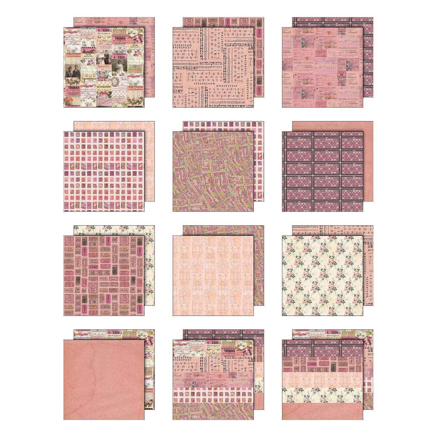 Tim Holtz Color Palette Pink - 8X8