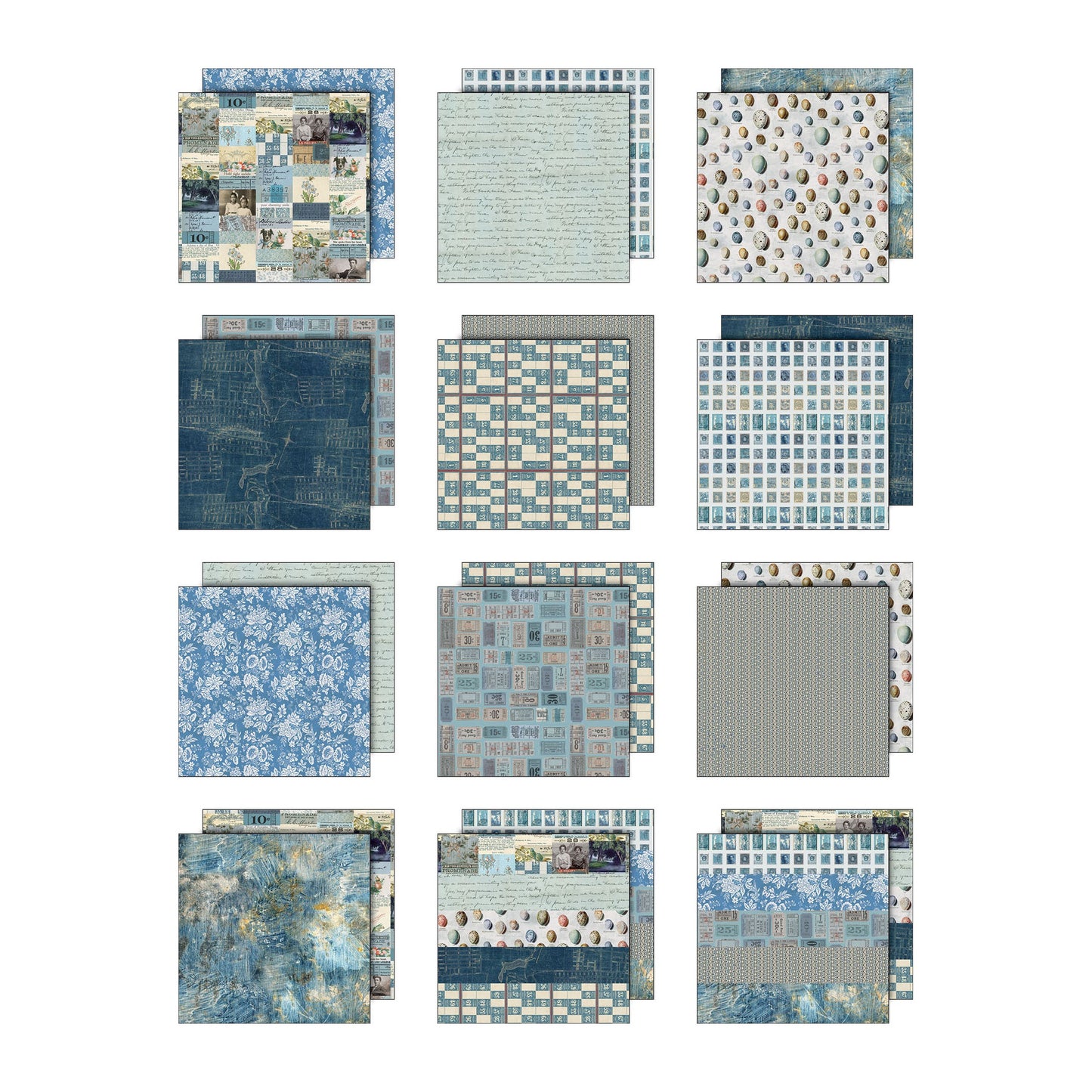 Tim Holtz Color Palette Blue - 8X8