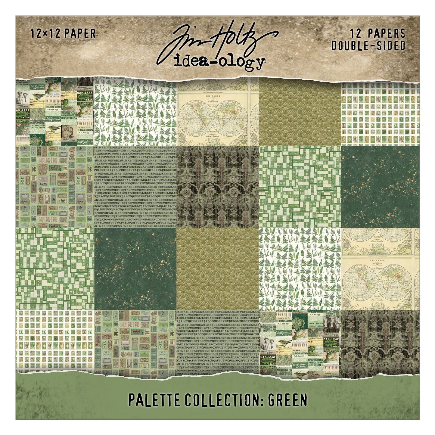 Tim Holtz Color Palette Green - 12X12