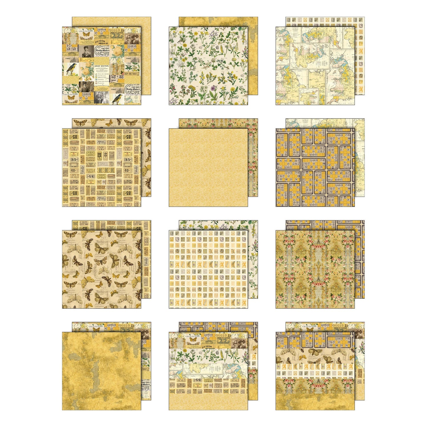 Tim Holtz Color Palette Yellow - 8X8