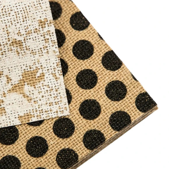 DCWV- PRINTED BURLAP SACK - 6"X6" Pad