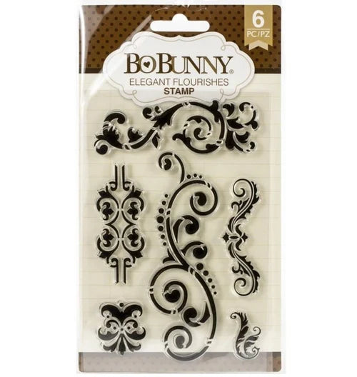 Bo Bunny - Elegant Flourishes Stamp