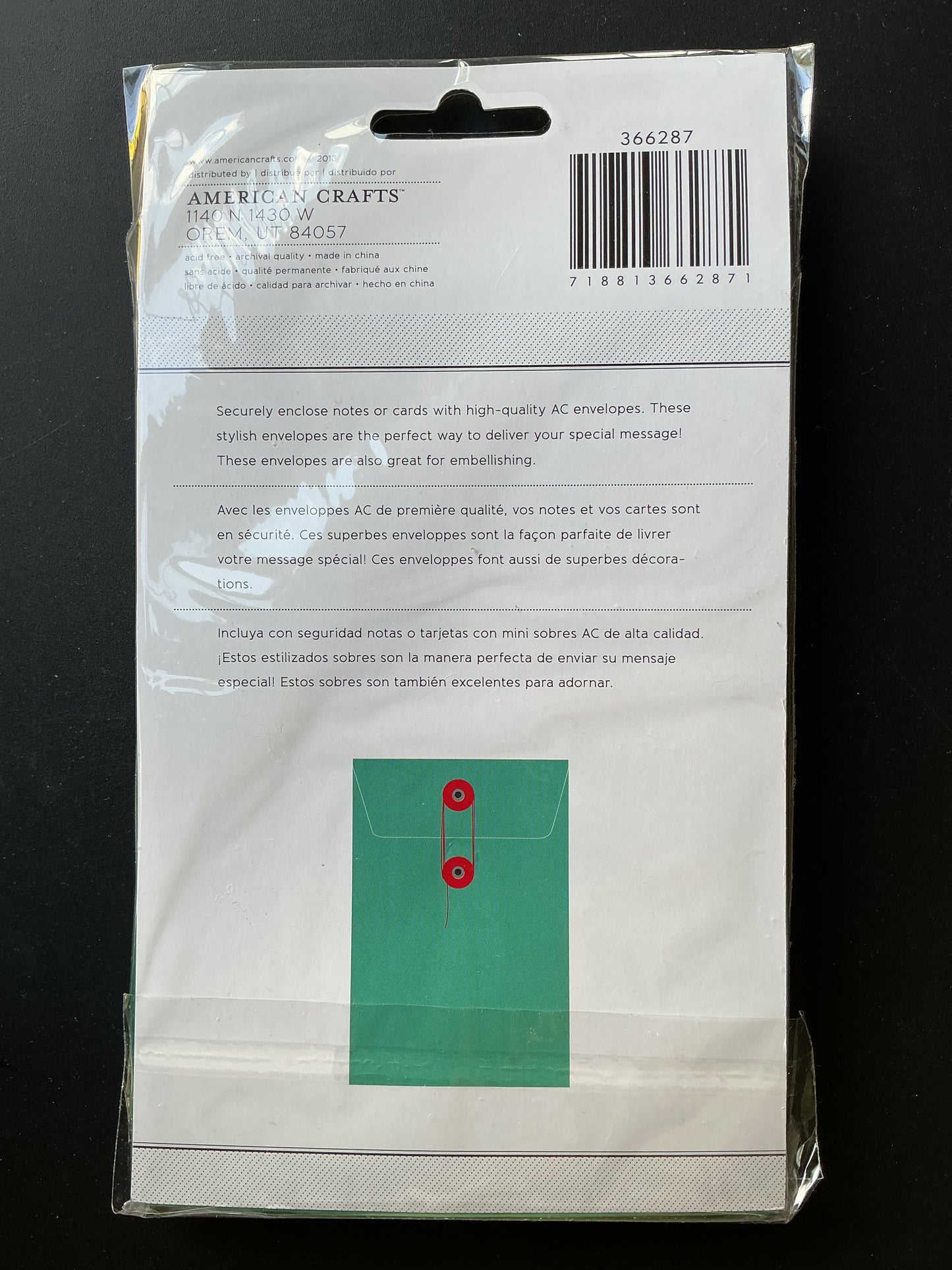 American Crafts - AC Cardstock - Pocket Envelopes