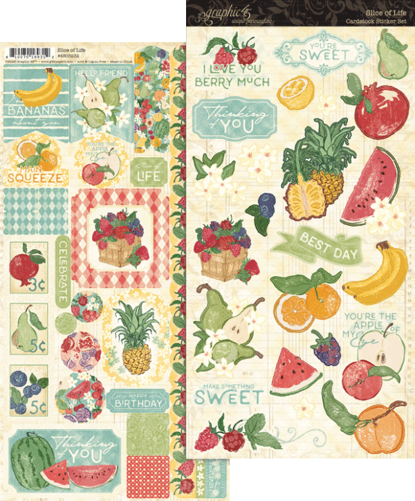 Graphic 45 - Slice of Life - Sticker Collection