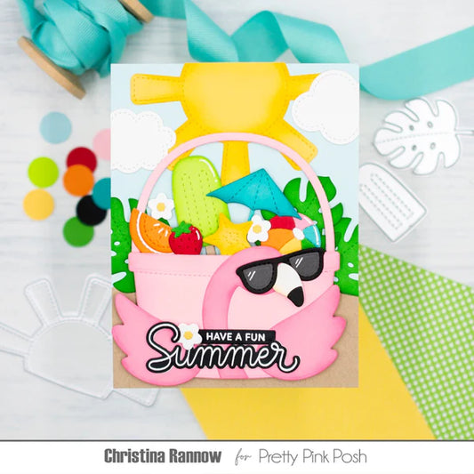 Pretty Pink Posh - Summer Bucket Additions Die Set