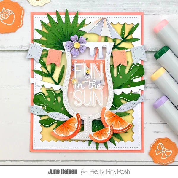Pretty Pink Posh - Tropical Leaves Die Set