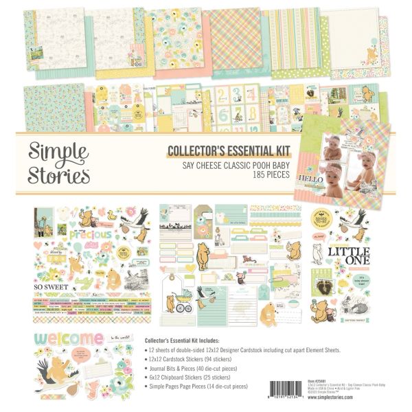 Simple Stories Collector's Essential Kit 12"x12" - Classic Pooh Baby