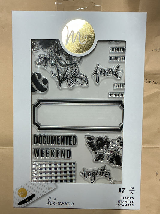 Heidi Swapp - Minc - Memories - 17 pc Clear Stamp Set