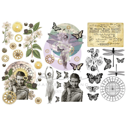 Art Alchemy - Finnabair Mini Transfers 6"X12" 3/Sheets - Fairy Land