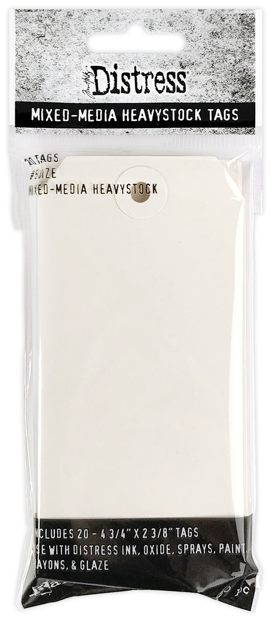 20/PKG - MIXED MEDIA TAGS #5 by RANGER INDUSTRIES