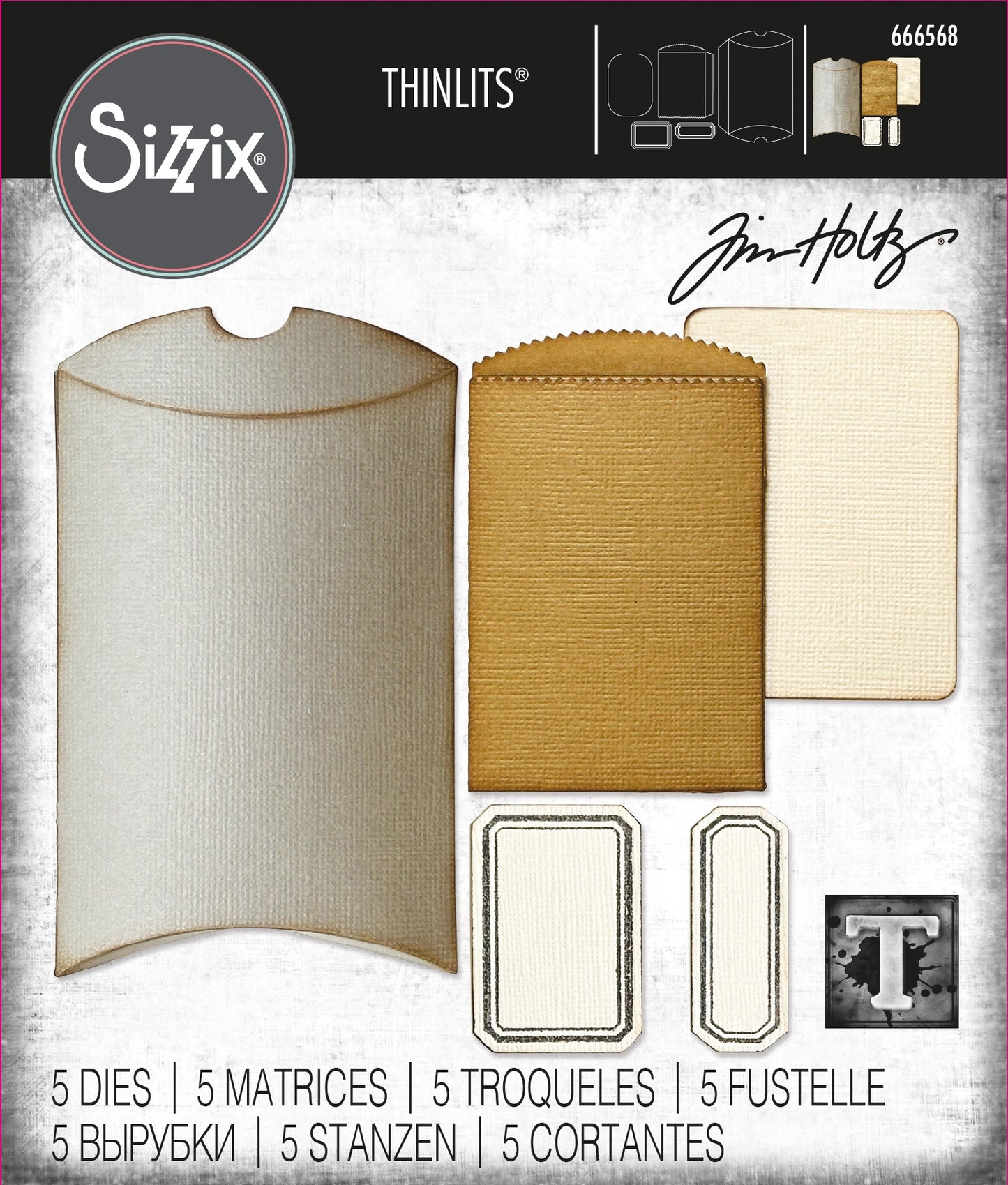 PILLOW BOX-SIZZIX THINLITS DIE by ELLISON