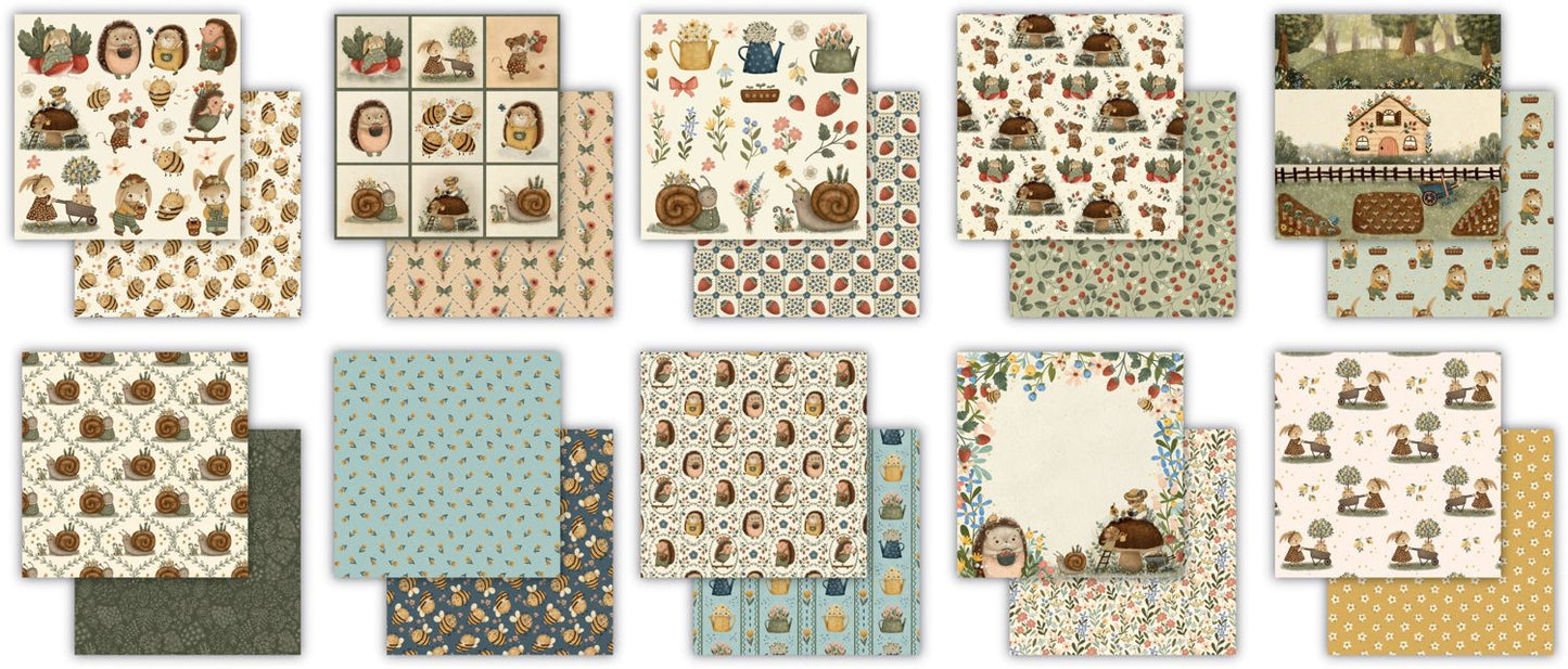Craft Consortium Double-Sided Paper Pad 6"X6" 40/Pkg - Amongst The Hedgerow