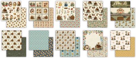 Craft Consortium Double-Sided Paper Pad 12"X12" 30/Pkg - Amongst The Hedgerow