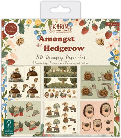 Craft Consortium 3D Decoupage Pad 18/Pkg - Amongst The Hedgerow