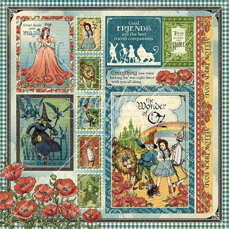 Graphic 45 Wonder Of OZ Double-Sided Cardstock 12"X12"