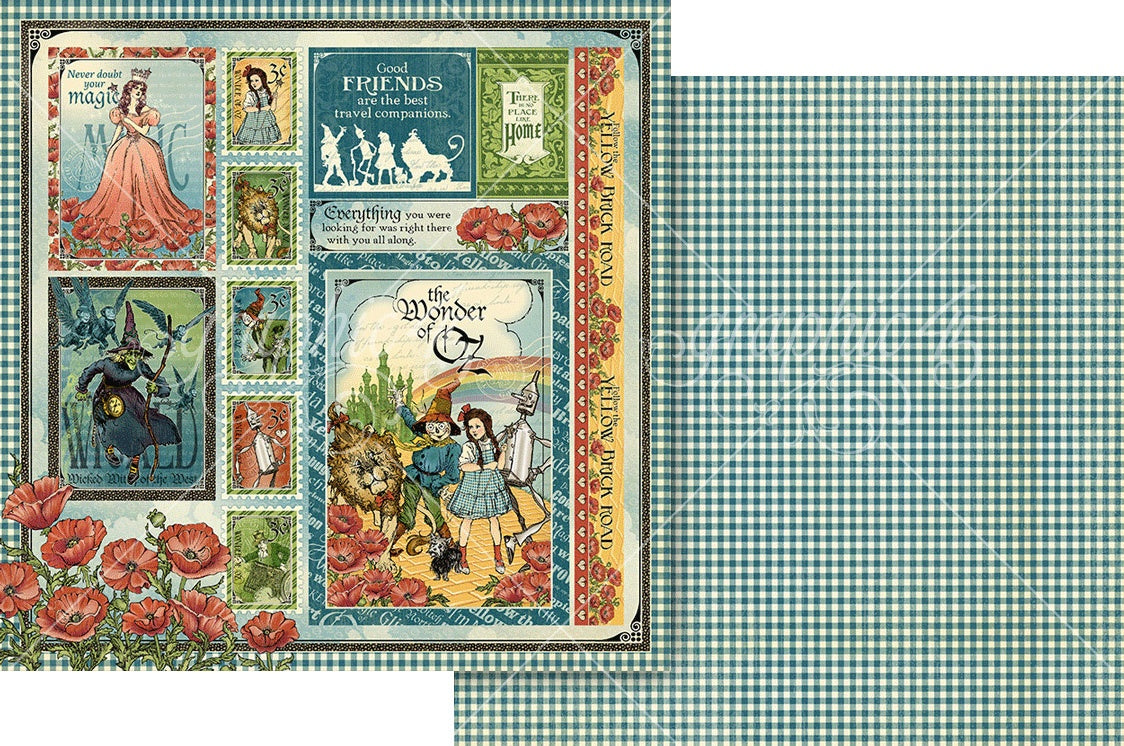 Graphic 45 Wonder Of OZ Double-Sided Cardstock 12"X12"
