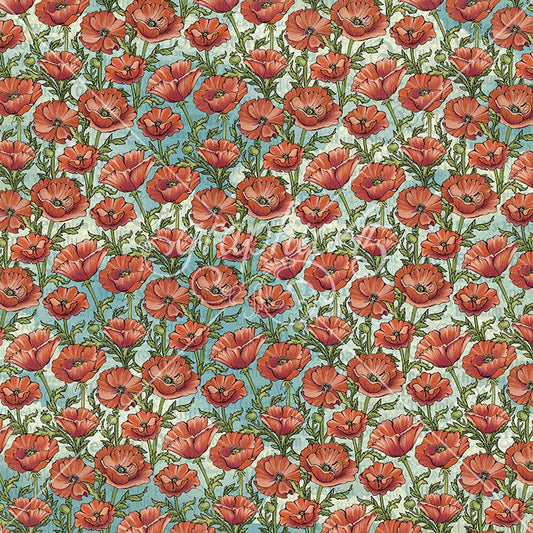 Graphic 45 Wonder Of OZ Double-Sided Cardstock 12"X12" (Poppies)