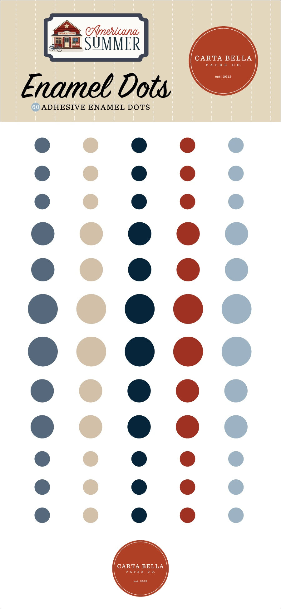 Carta Bella - Americana Summer - Enamel Dots