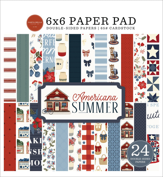 Carta Bella - Americana Summer - 6x6 Paper Pad