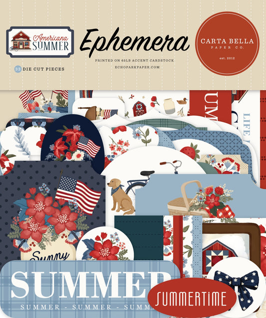Carta Bella - Americana Summer - Ephemera