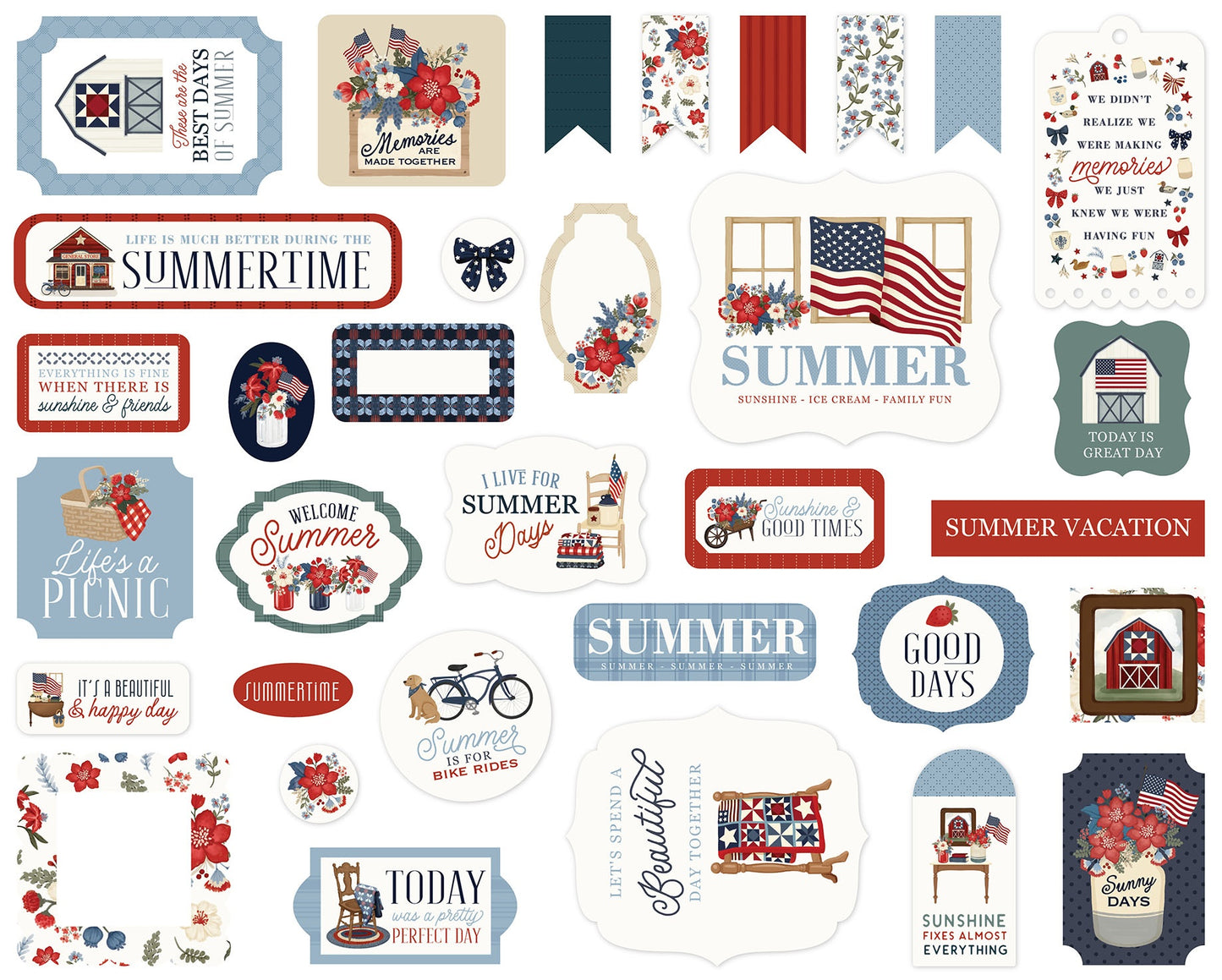 Carta Bella - Americana Summer - Ephemera