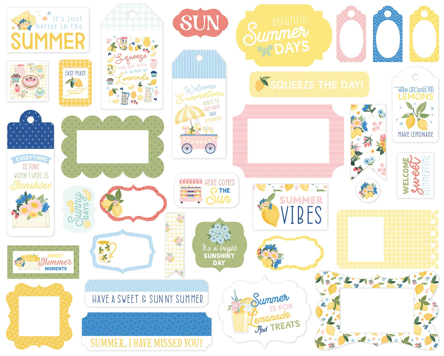 Carta Bella - Lemonade - Tags and Frames
