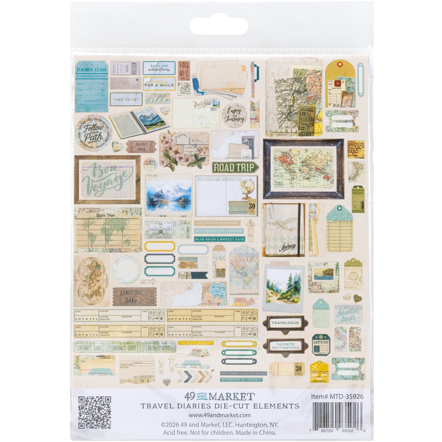 49 & Market- Travel Diaries - Die Cuts