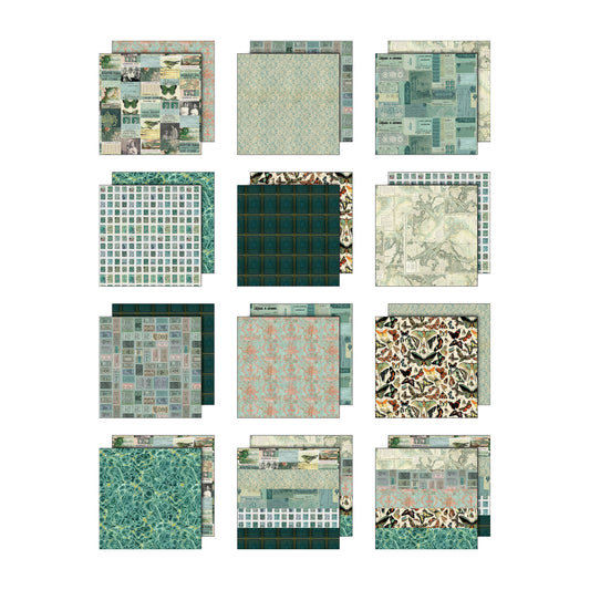 Tim Holtz Color Palette Teal - 8X8