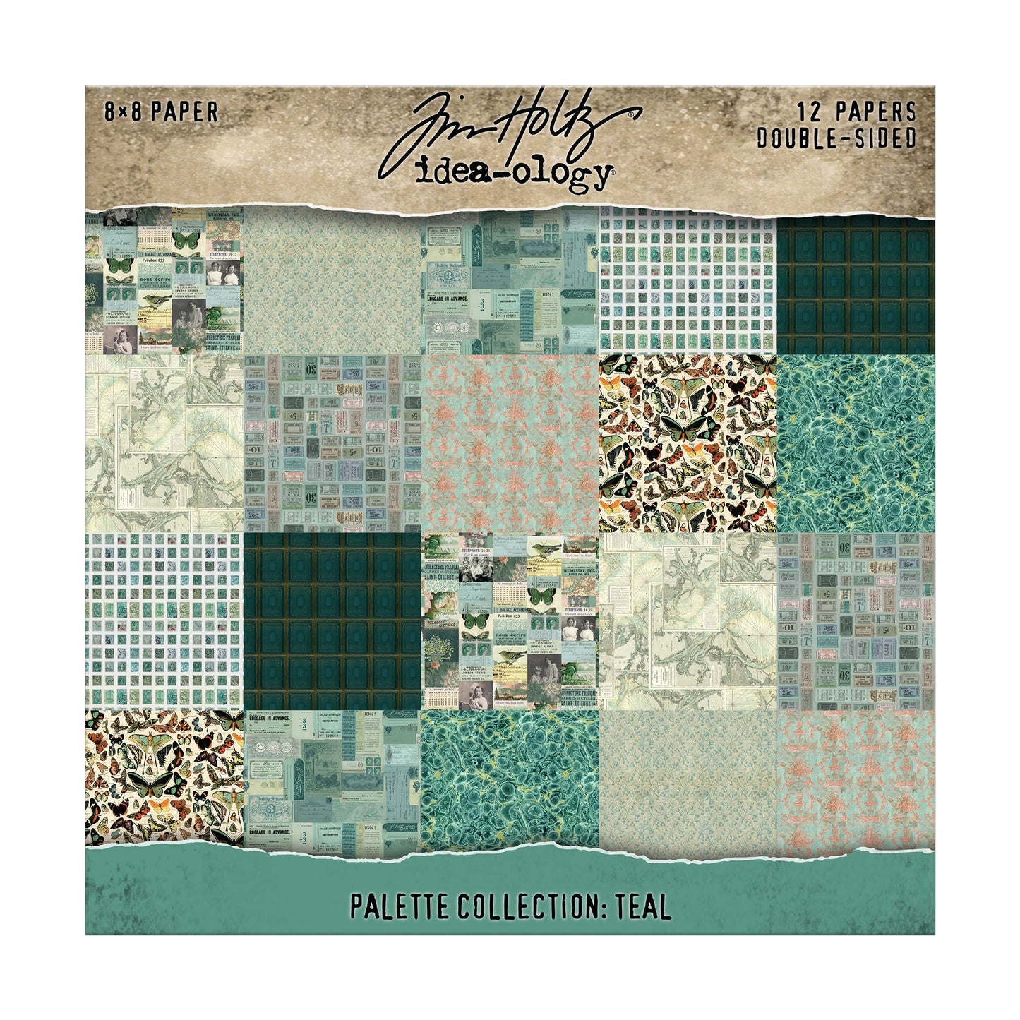 Tim Holtz Color Palette Teal - 8X8