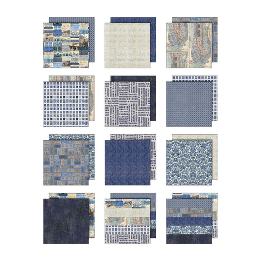 Tim Holtz Color Palette Indigo- 8X8