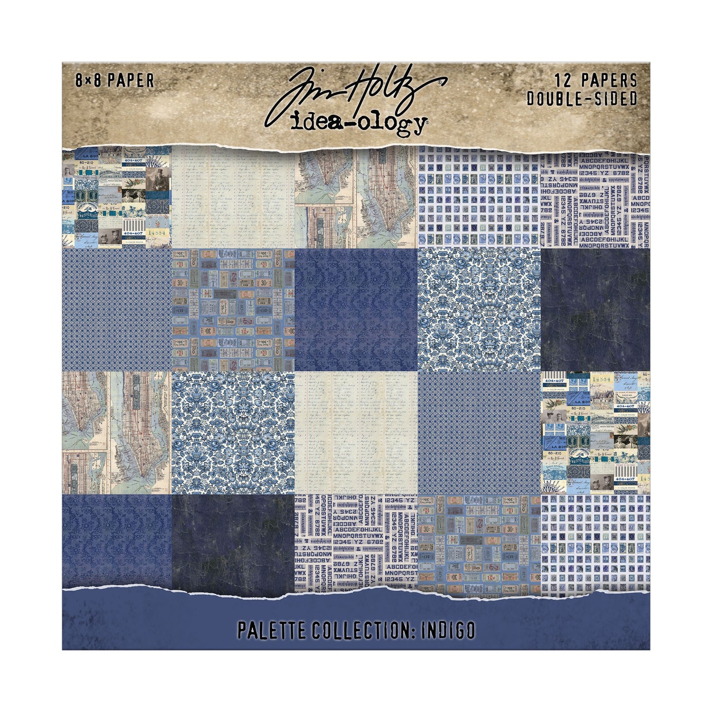 Tim Holtz Color Palette Indigo- 8X8