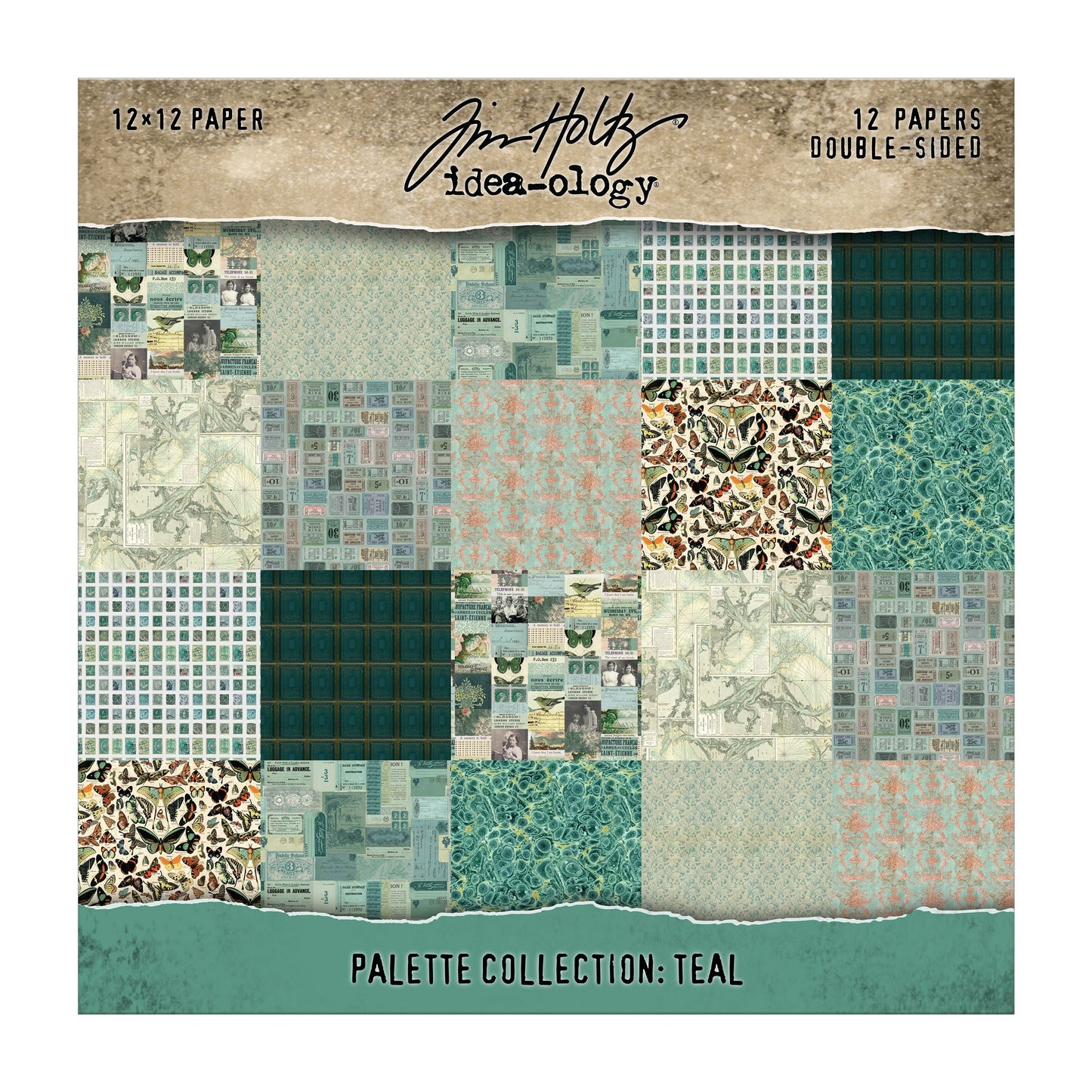 Tim Holtz Color Palette Teal - 12X12