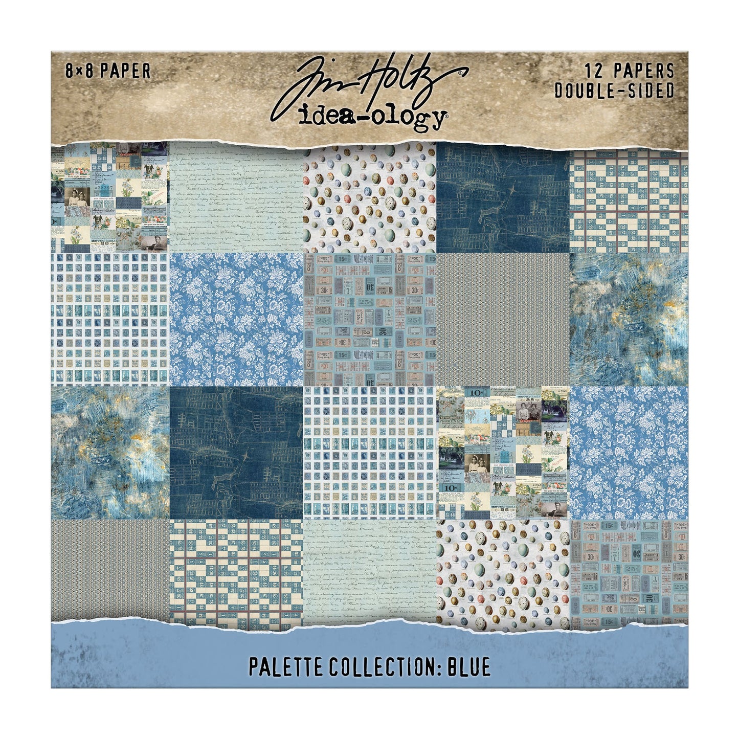 Tim Holtz Color Palette Blue - 8X8