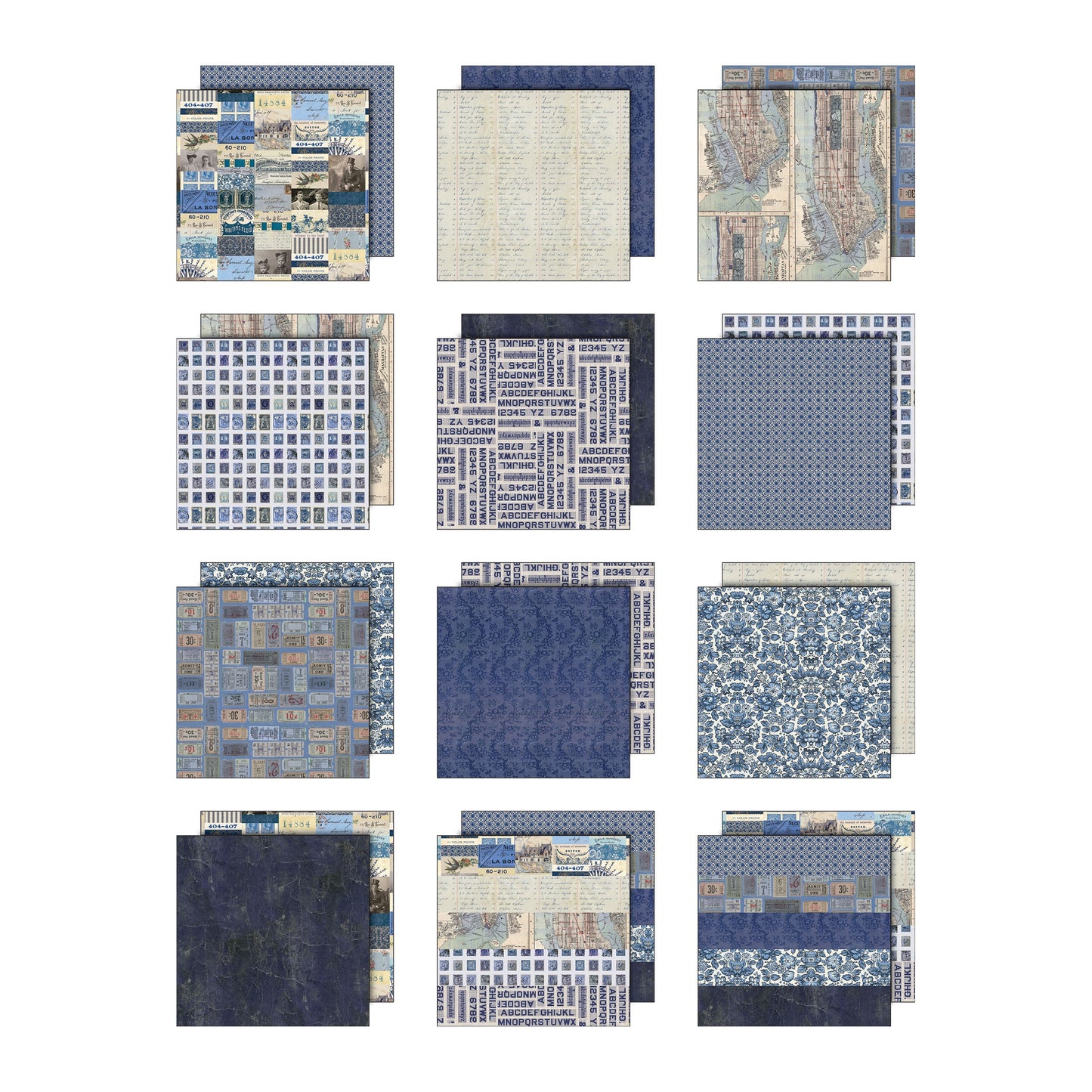 Tim Holtz Color Palette Indigo - 12X12