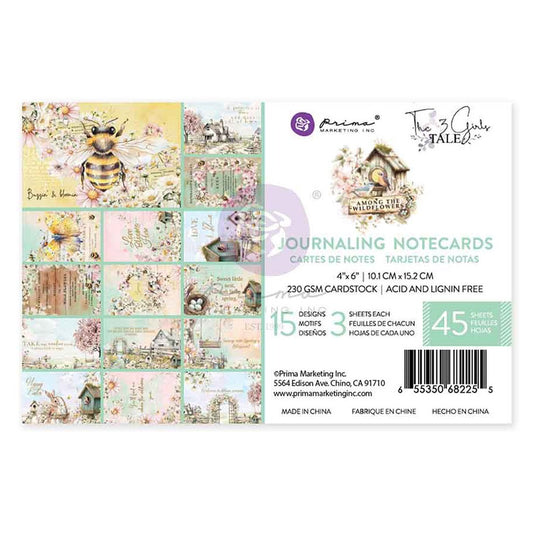 4X6 CARDS - WILDFLOWERS JOURNAL by PRIMA MARKETING INC