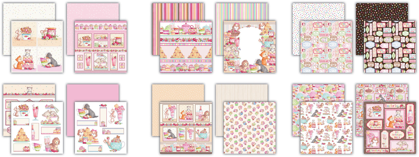 STRAWBERRY-PAPER PAD 8X8 by CRAFT CONSORTIUM LTD