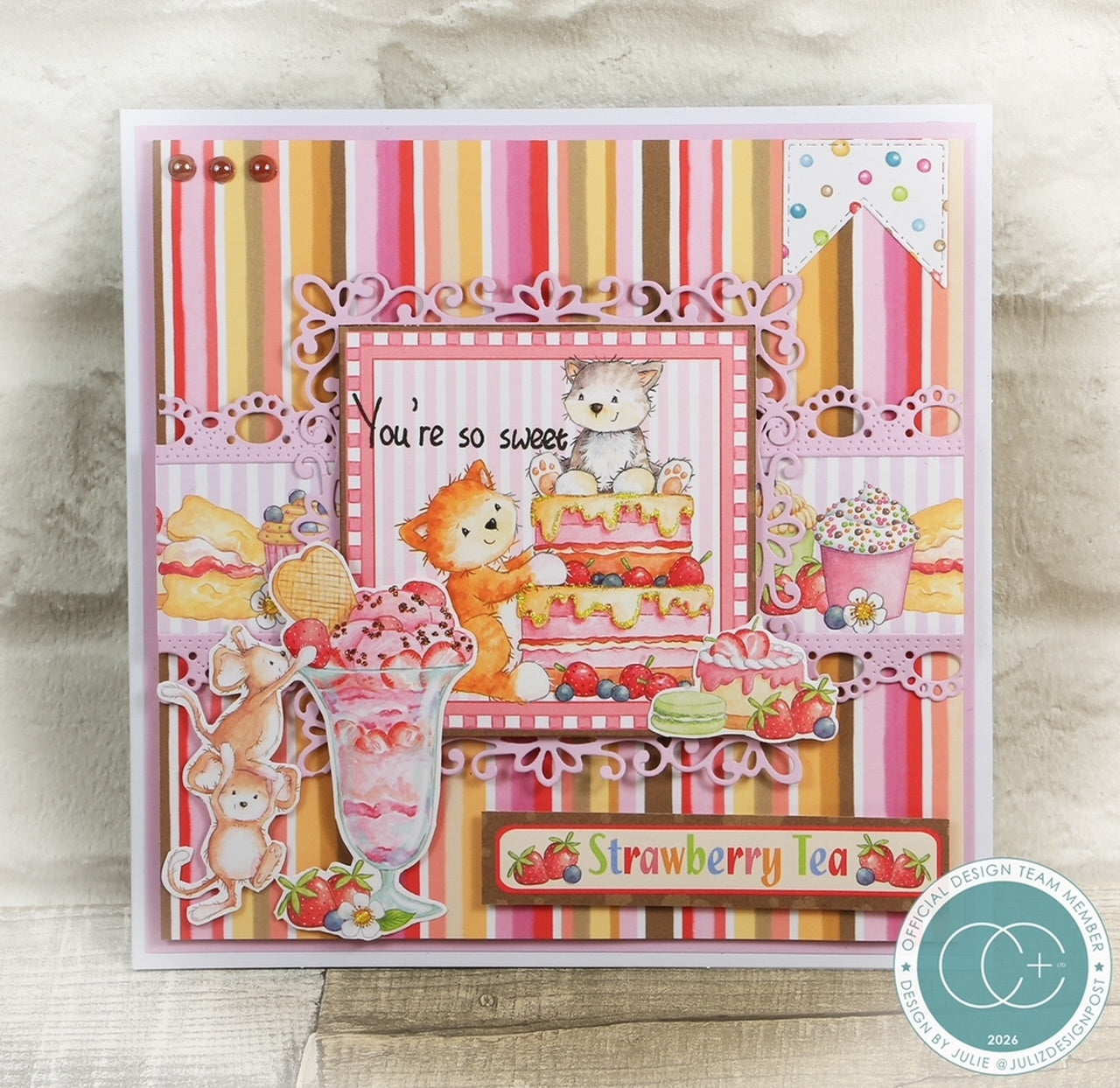 STRAWBERRY-PAPER PAD 8X8 by CRAFT CONSORTIUM LTD