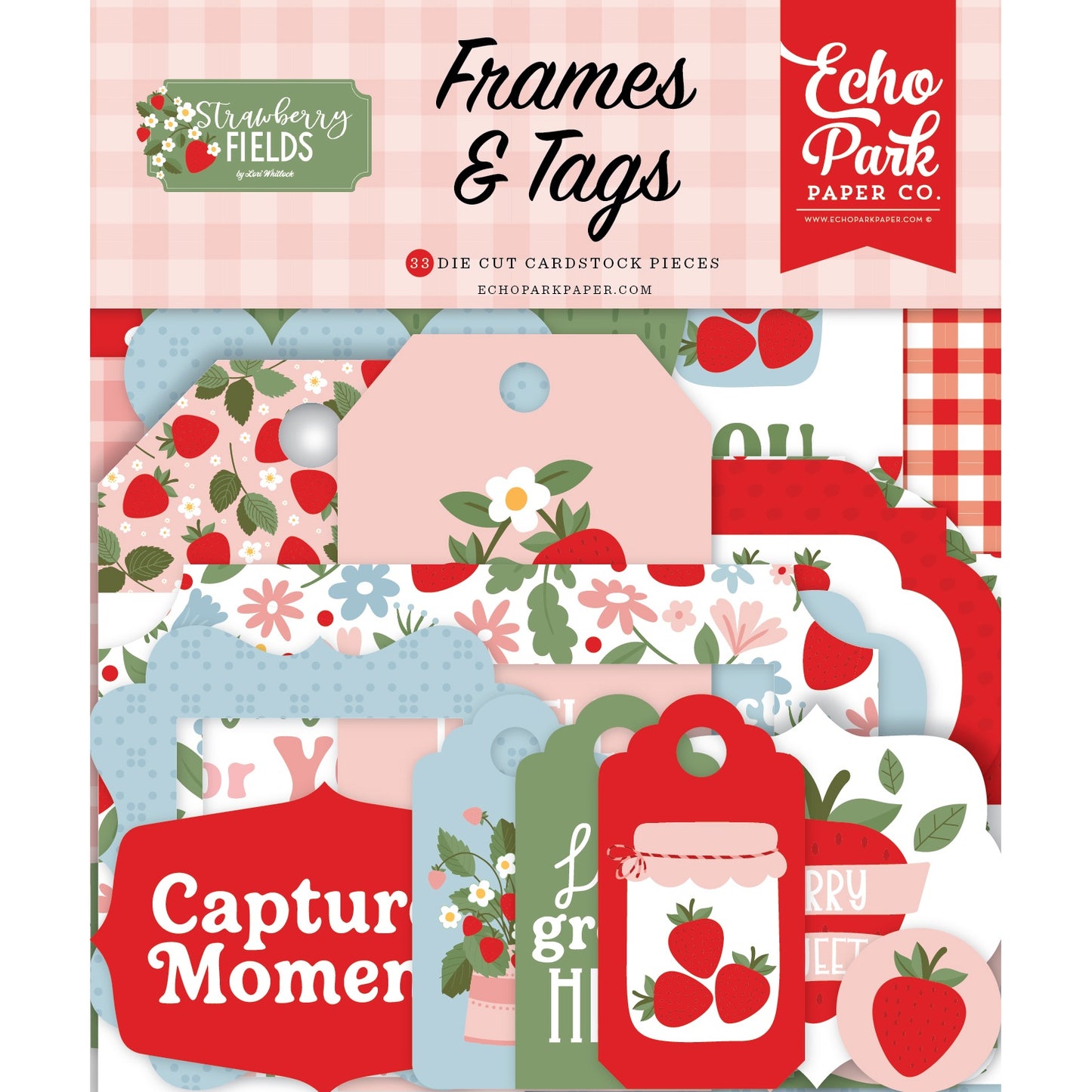 Carta Bella - Strawberry Fields - Tags and Frames