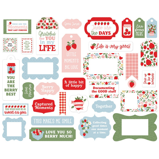 Carta Bella - Strawberry Fields - Tags and Frames