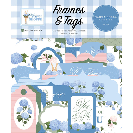Carta Bella - Flower Shoppe - Tags and Frames