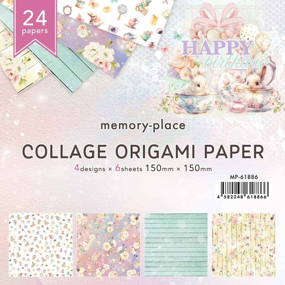 Memory Place- Happy Bday-  Origami Collage