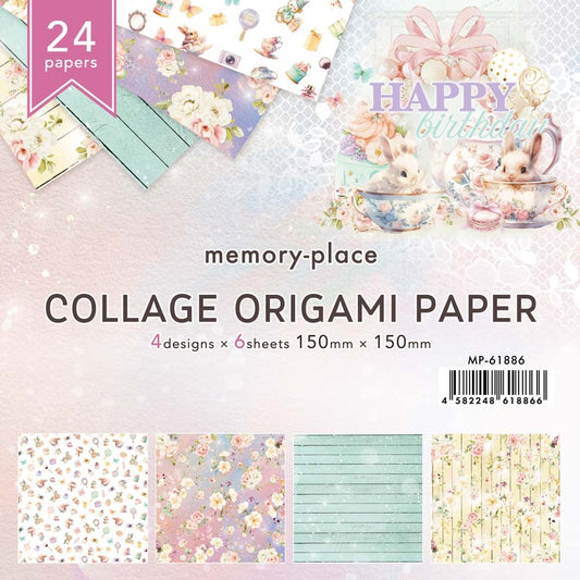Memory Place- Happy Bday-  Origami Collage