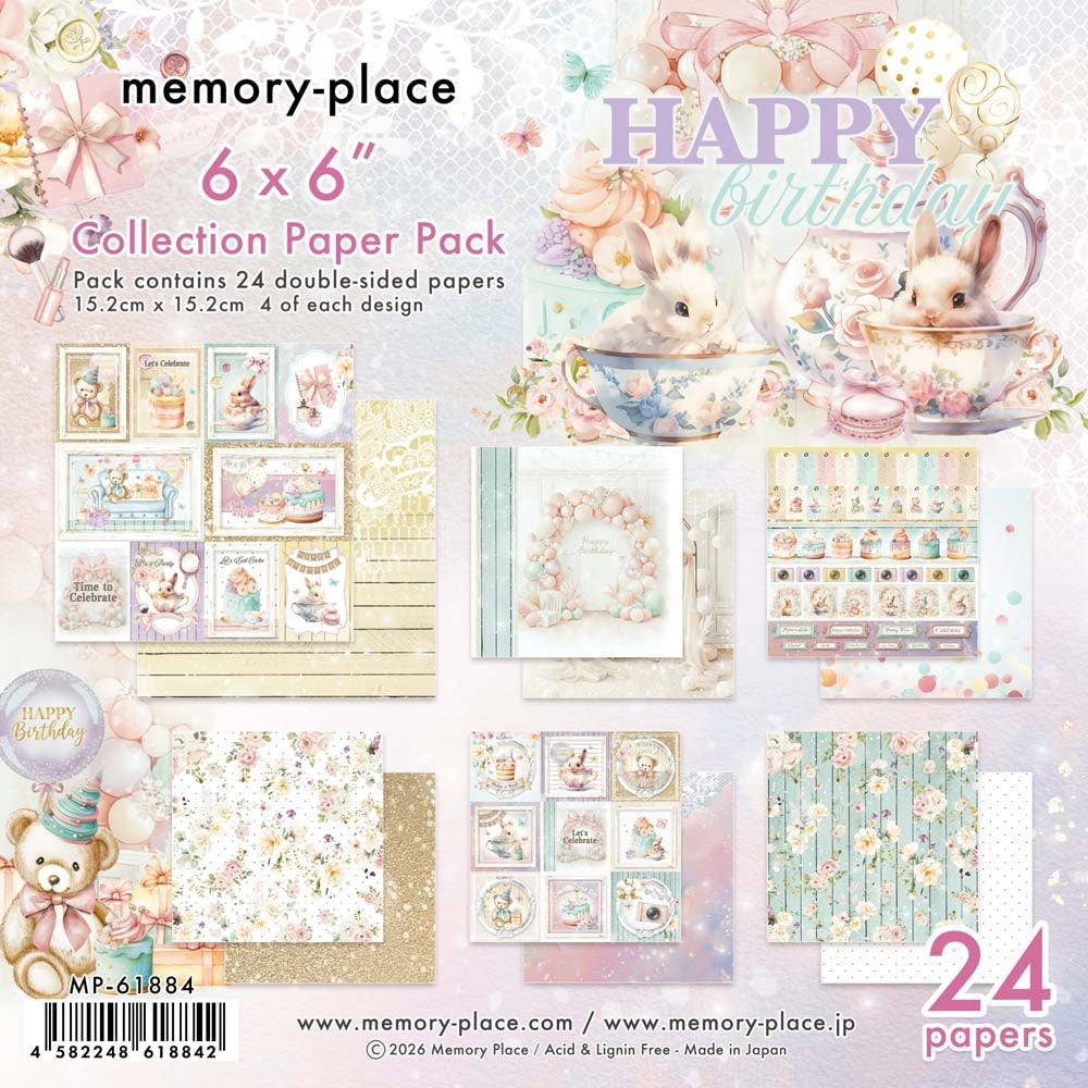 Memory Place - Happy Bday - 6x6