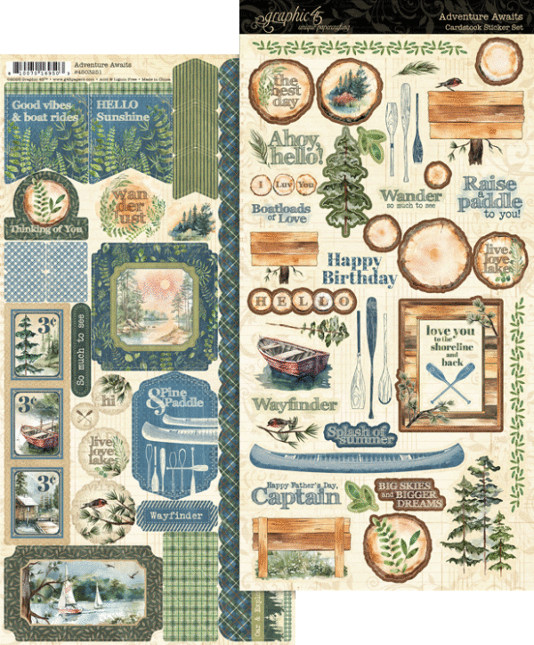Graphic 45 - Adventure Awaits - Sticker Collection