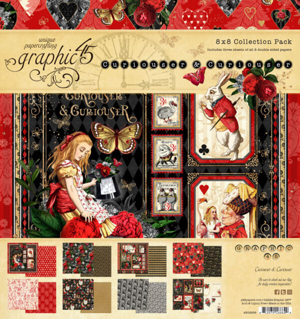 Graphic 45 - Curiouser & Curiouser - 8x8 Collection Pack