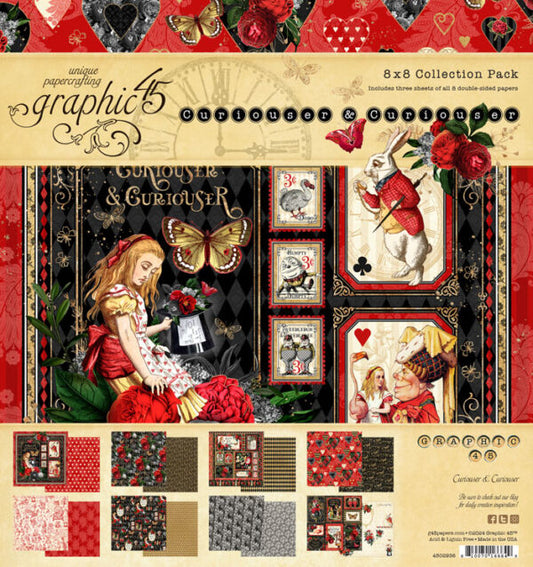 Graphic 45 - Curiouser & Curiouser - 8x8 Collection Pack