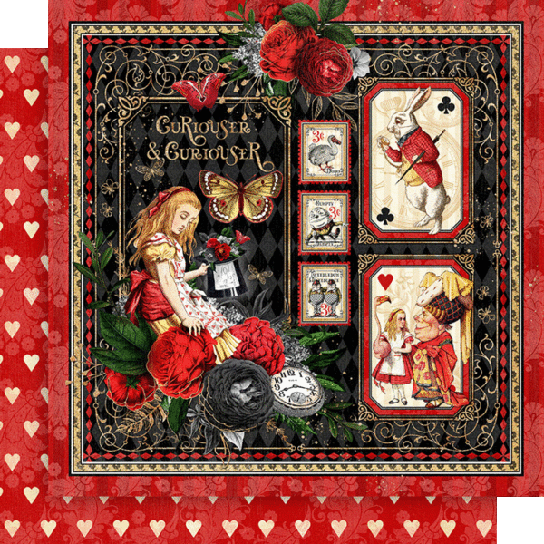 Graphic 45 - Curiouser & Curiouser - 12x12 Collection Pack