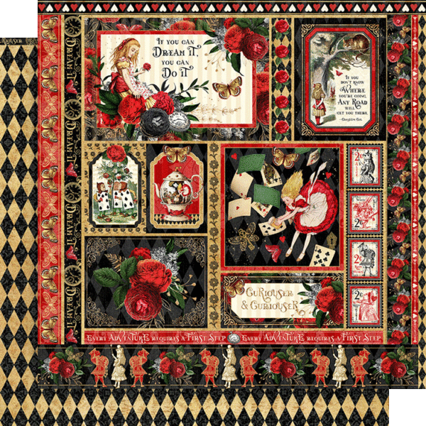 Graphic 45 - Curiouser & Curiouser - 12x12 Collection Pack