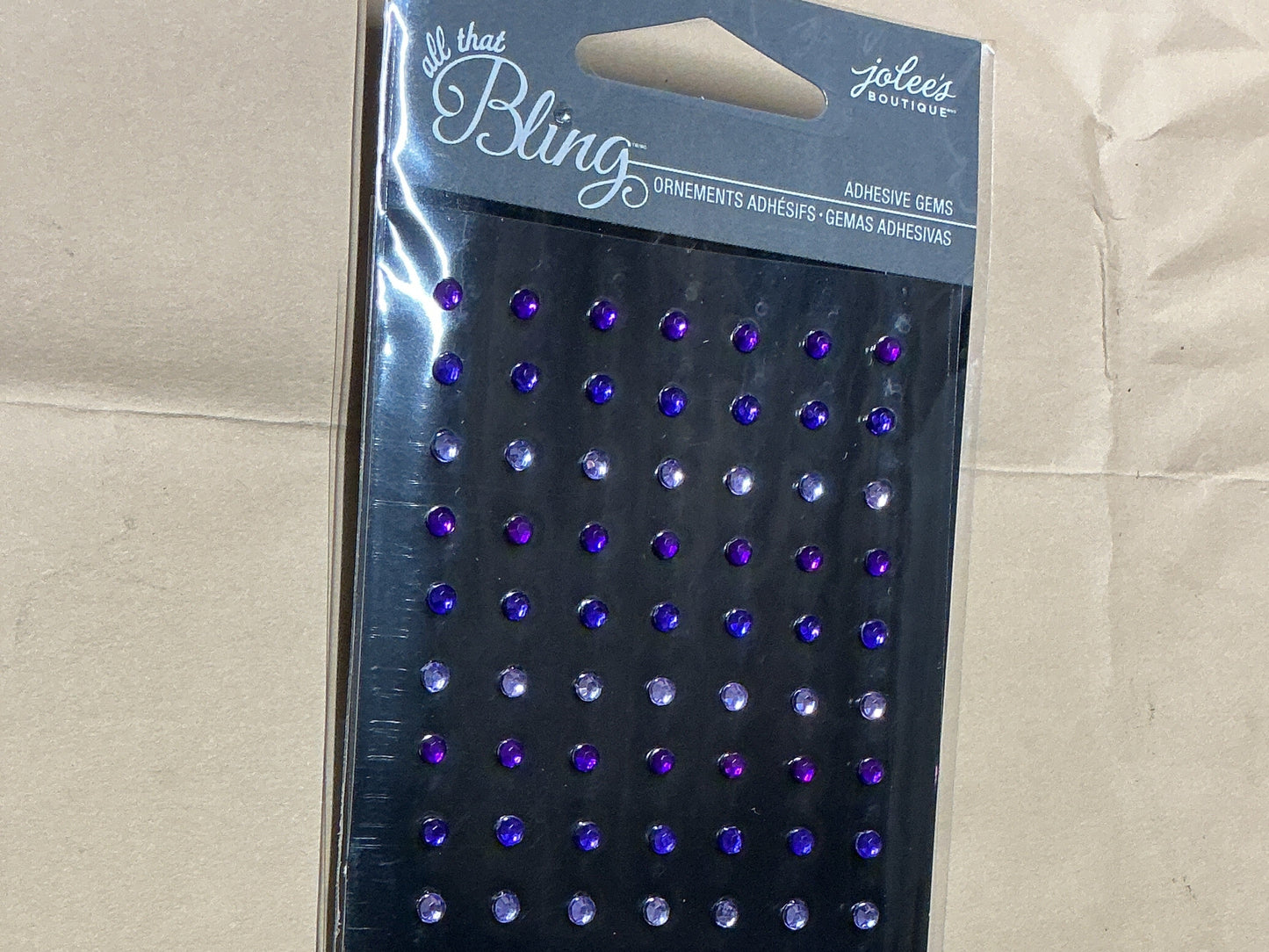 Jolee’s - All That Bling - Purple Adhesive Gems